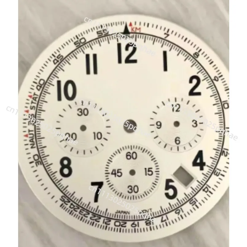 new watch accessories dial 36.8MM green luminous suitable for  quartz movement literal