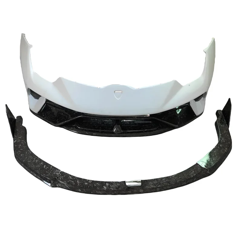 Used for the 14-18 Lamborghini Huracan LP580 610 P-style forged grain carbon fiber car front bumper V-style front lip body kit