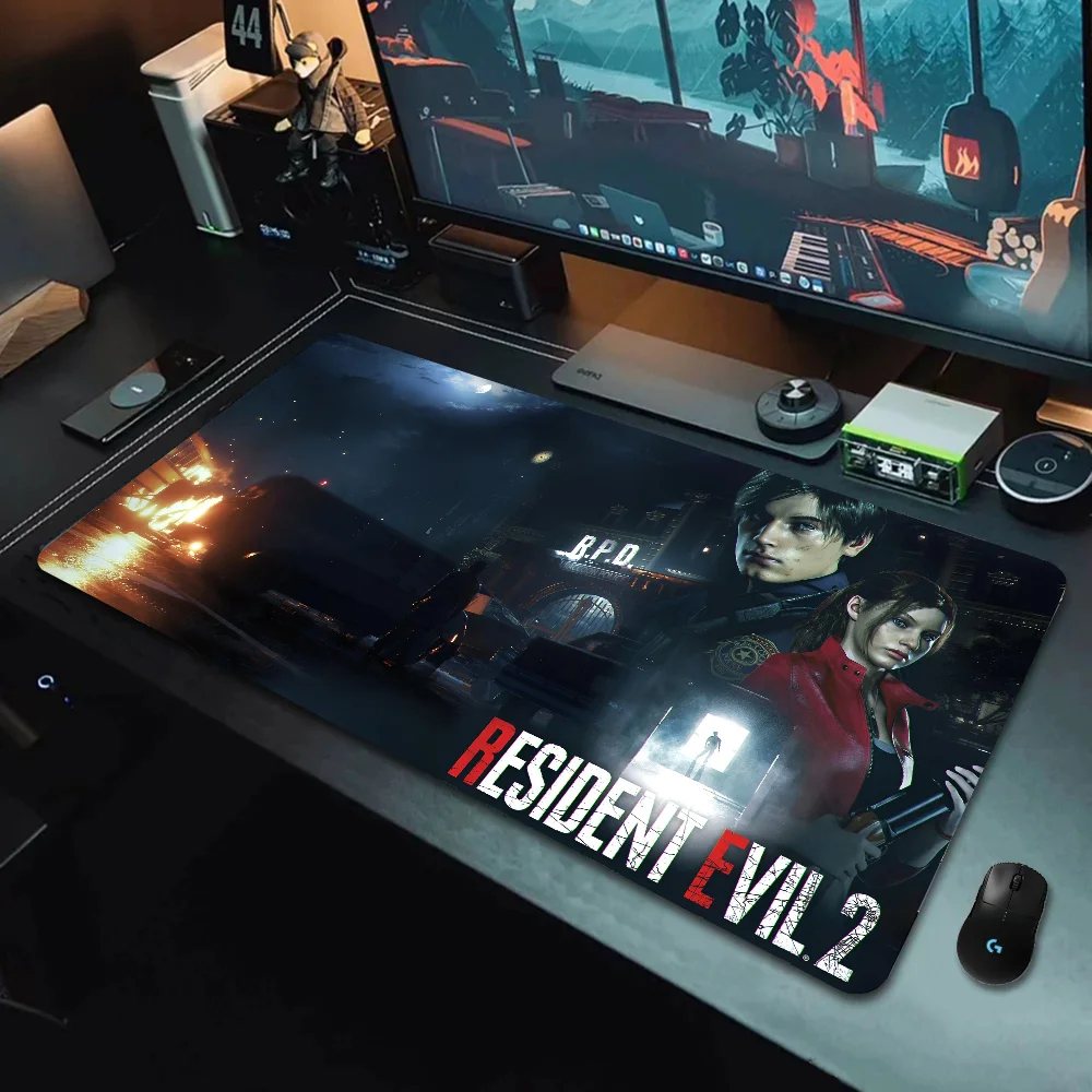 Imagem -01 - Resident Evil-grande Gaming Mouse Pad Lockedge Jogo Mousepad Table Mat Mesa Computador Teclado Filme Clássico resident evil grande gaming mouse pad lockedge jogo mousepad table mat mesa computador teclado filme classico 01