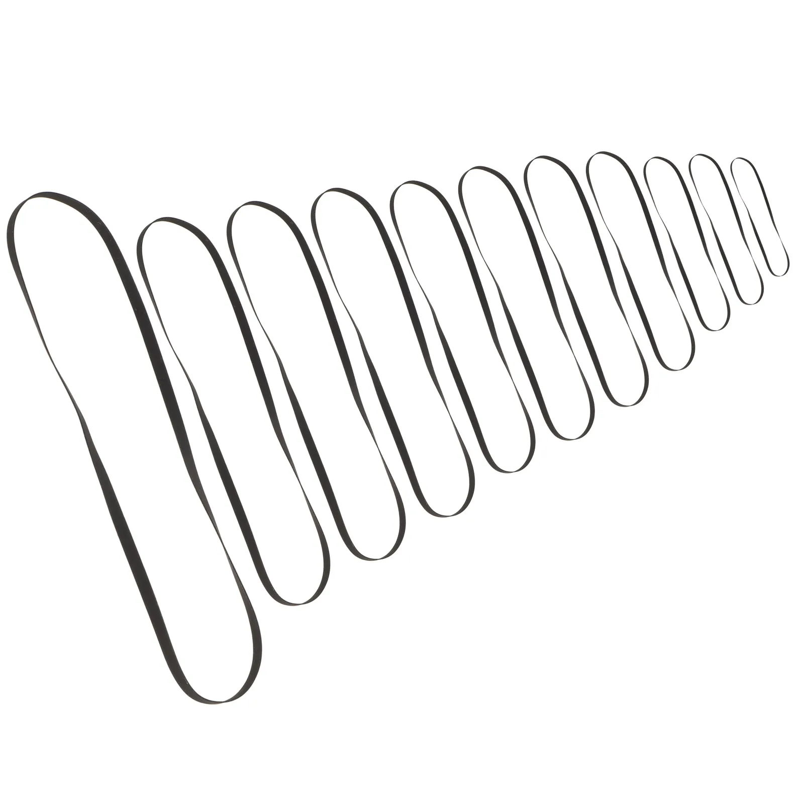 

11 Pcs Transmission Belt Turntable Vinyl Machine Phonograph Parts Record Player Replacement Accessories Drive Belt Smooth