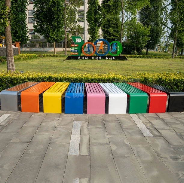 

Outdoor Furniture Wooden Seat New Waterproof Hotel Patio 2022 Design Wholesale Steel Wooden Garden Bench
