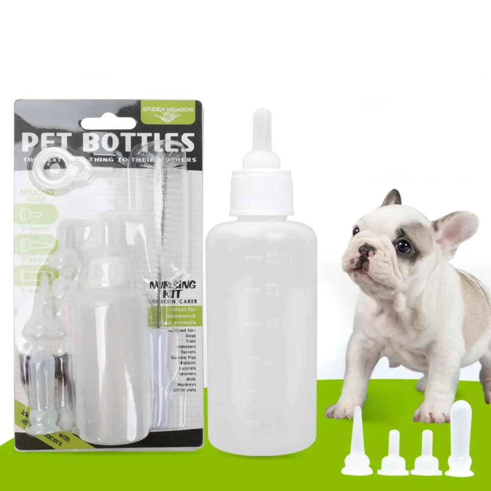 

Pet Feeding Bottle, Professional Nipple Bottle for Kitten, Puppy, Small Animals, Milk Bottle, Newborn Animal Feeder