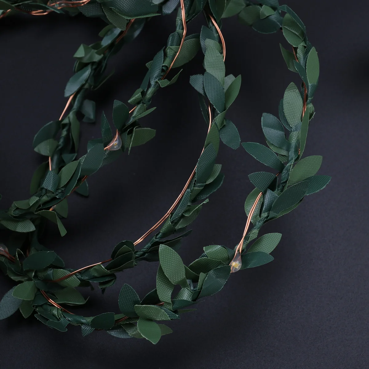 30 LED Operated Leaf String Lights Copper Wire Flexible Garland Energy Saving Indoor Outdoor Decorative Lights