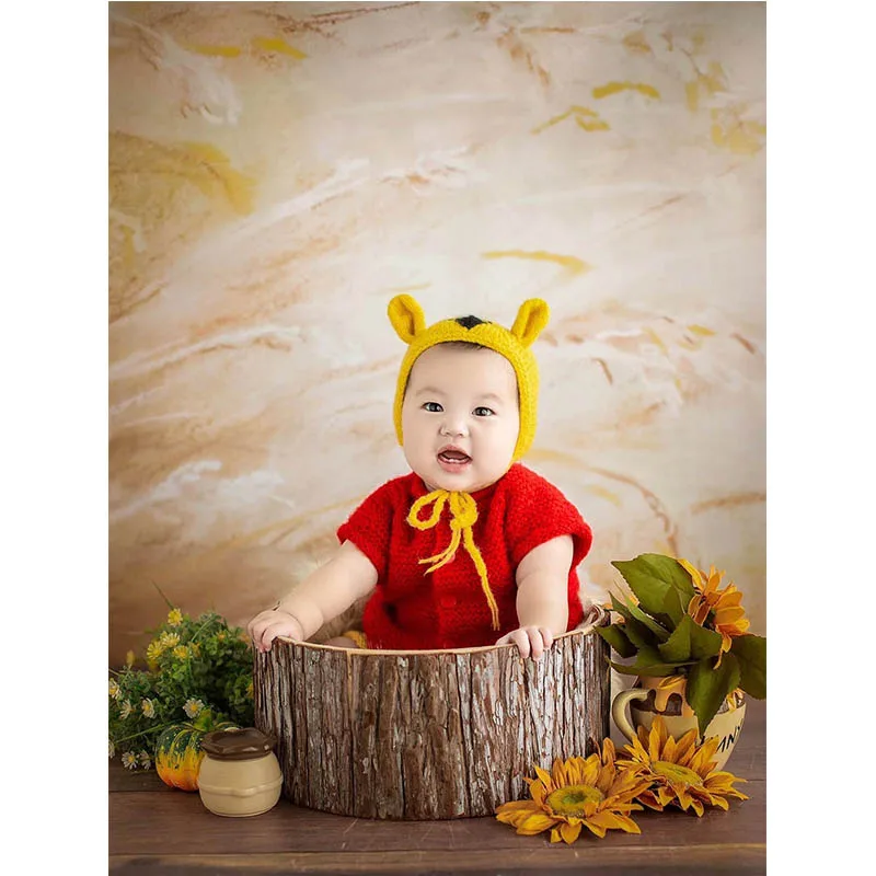 Фон для портретной фотосъемки новорожденных детей осенняя абстрактная текстура торт на день рождения разбиваемый фон декорации реквизит для фотосъемки