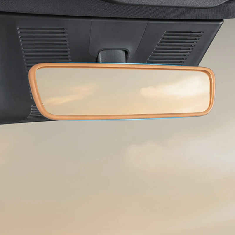 Car Interior Rearview Mirror Silicone Protective Cover For BYD Song Pro DMI 2020-2025 Interior Protective Frame Auto Accessories