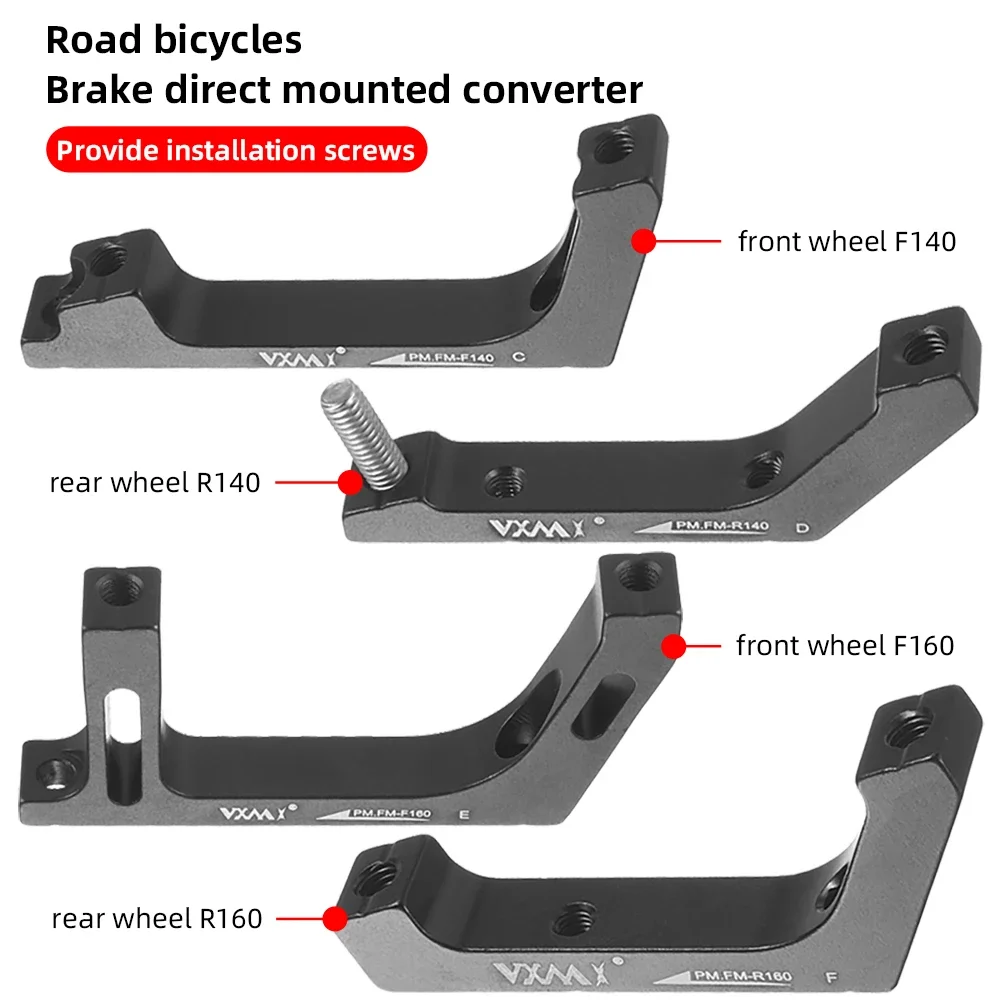 VXM Disc Road Brake Mount Adapter Ultralight Bracket IS PM A B to FM A B Road Bicycle Disc Brake Adaptor for 140mm 160mm Rotor