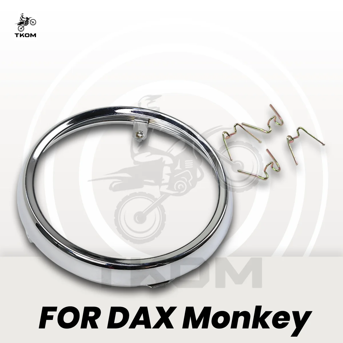 CT70 Z50 Chrome Headlight Bezel Ring Trim Direct Replacement for CT70 DAX ST70 Z50 Monkey Mini Motorcycle parts