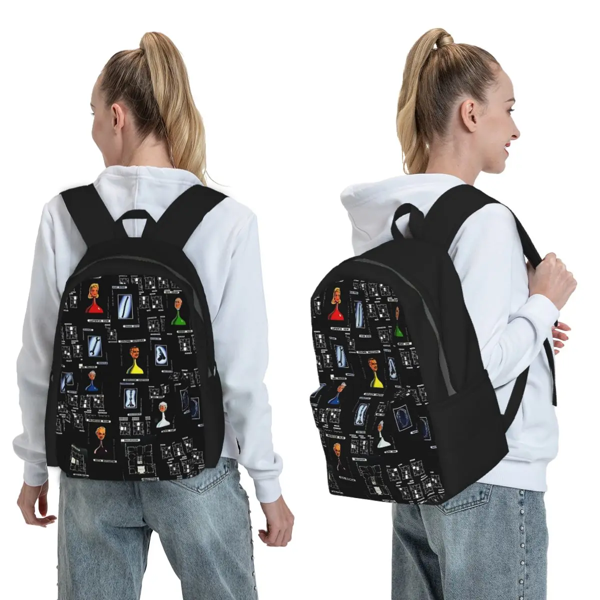 

Cluedo Rep Backpack Student BookBag Children School Bag Computer Shoulder Bags for Men Women