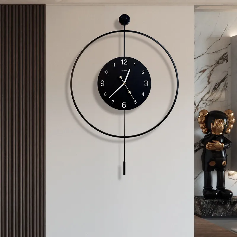 Modern Minimalist Wall Clocks Pendant Classic Mechanic Design Wall Clocks Metal Luxury Orologio Da Parete Room Decorarion