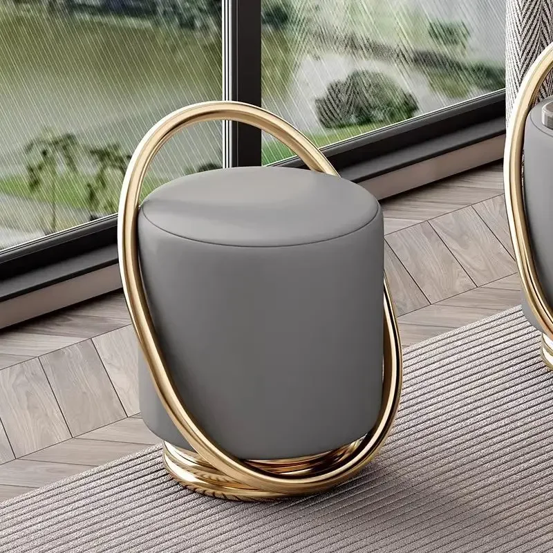New home living room coffee table dresser, simple bedroom makeup sofa, Nordic modern light luxury round dresser