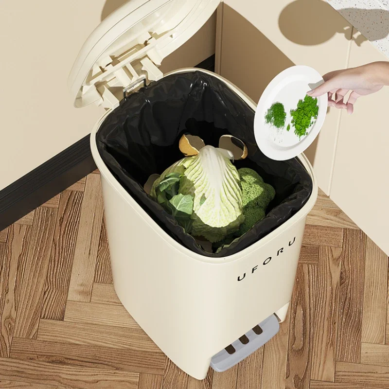 Office Fashion Durable Large Capacity Trash Can Luxury Design Pedal Trash Bin High Quality Covered Dumpster Waste