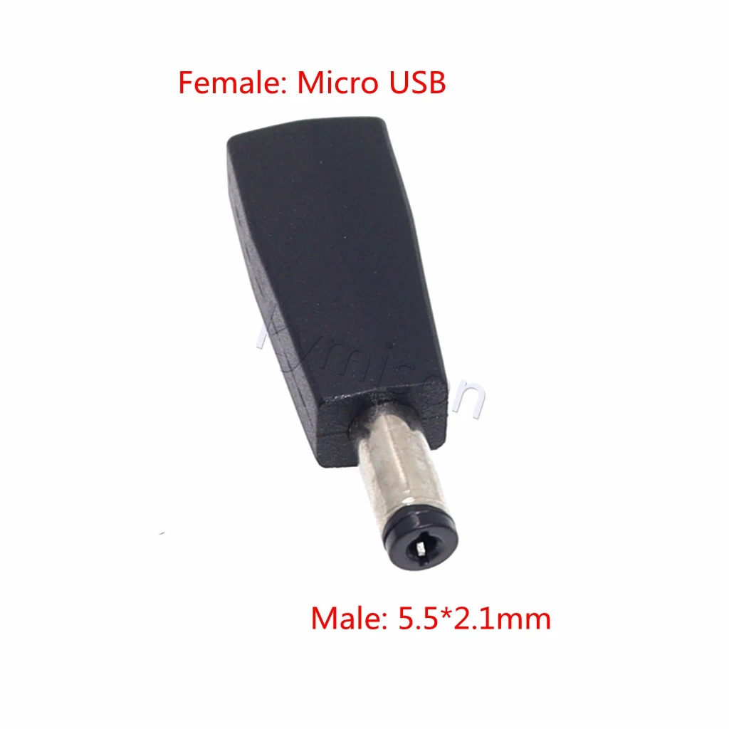 1pcs Type C / Tablet Micro USB 2.0 to DC 5.5x2.1 mm Power Jack Adapter Plug USB C to DC 5.5*2.1 mm Power Connector Adapter 5V