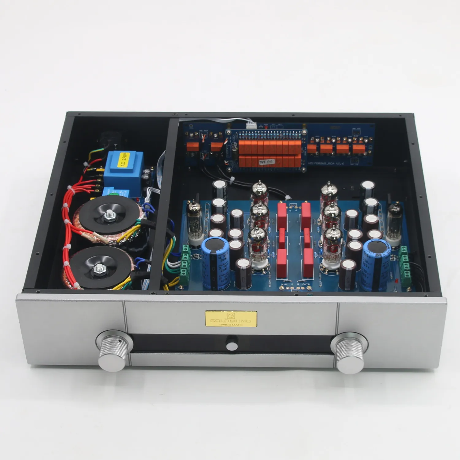 HiFi-Fernbedienung Lautstärkeregler ECC83 + 6Z4 Röhrenvorverstärker Basis auf JP200-Vorverstärkerschaltung