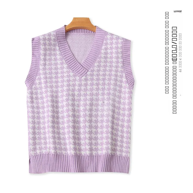 

Вязаный свитер Thiened, жилет Faionable V-Ne, одинаковый дизайн, осенне-зимняя новая женская одежда, антивозрастная одежда