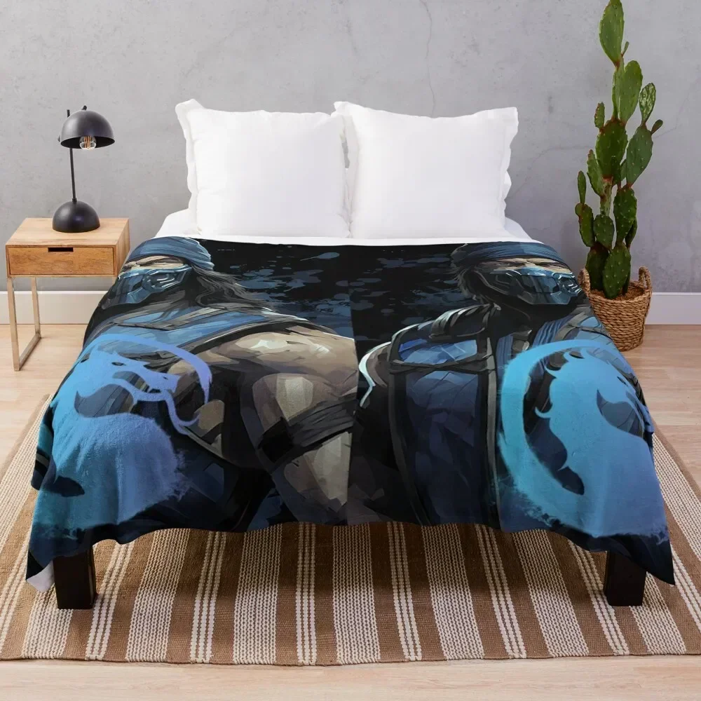 MK 1 Sub Zero Throw Blanket Decorative Sofas Decorative Beds Hair Summer Blankets