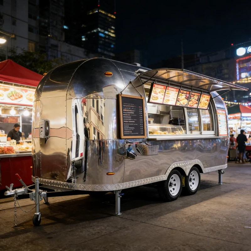 New Commercial Mobile Kitchen Food Trailer Fully Equipped for Food & Catering Business