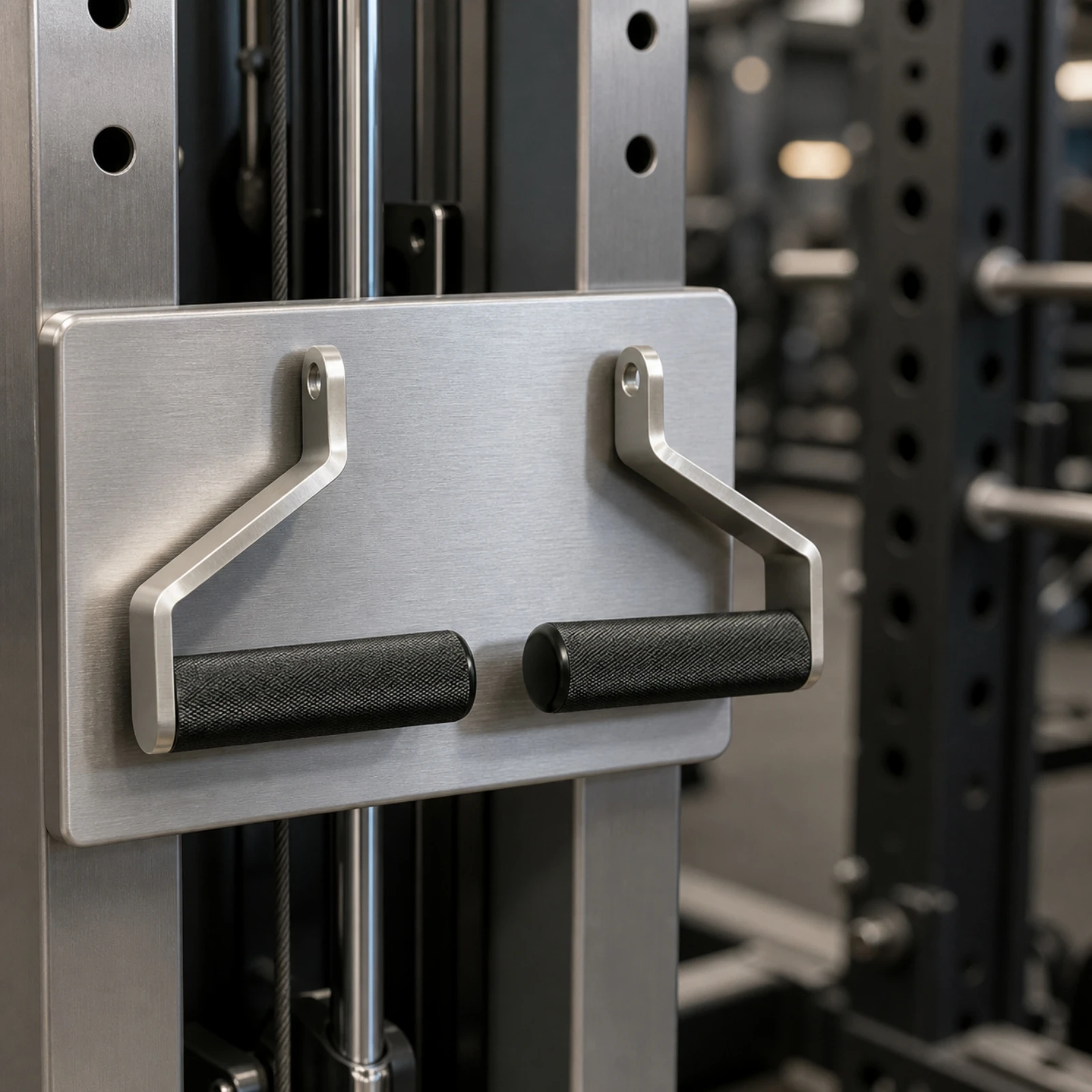 Picture 4: Lat Pull down Handles Knurled Pull down Handles Pulldown Auxiliary Handle Long-Lasting Gym Equipment Comfortable