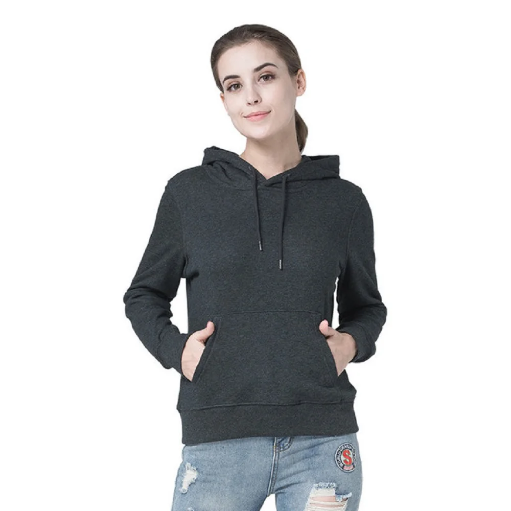 Female Sports Hoodie Winter Men Women's Casual Hooded Pullover Sweatshirt Pure Color Sports Hoodie Girl Sweatshirt European Size
