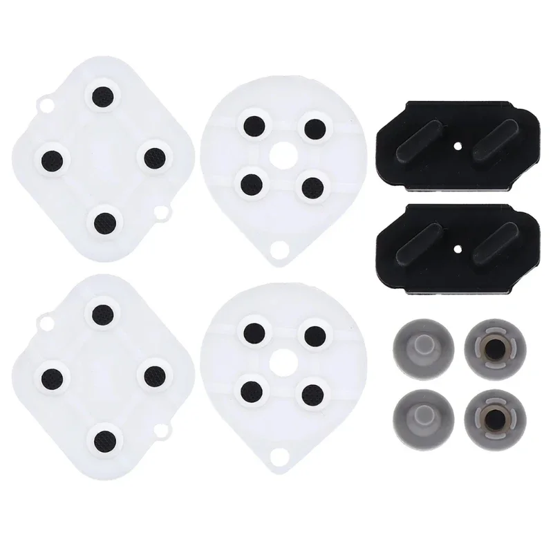 10Pcs/2 set Conductive Rubber Pads Replacement Pad Button Contacts Suitable for SNES Controller Gamepad Repair