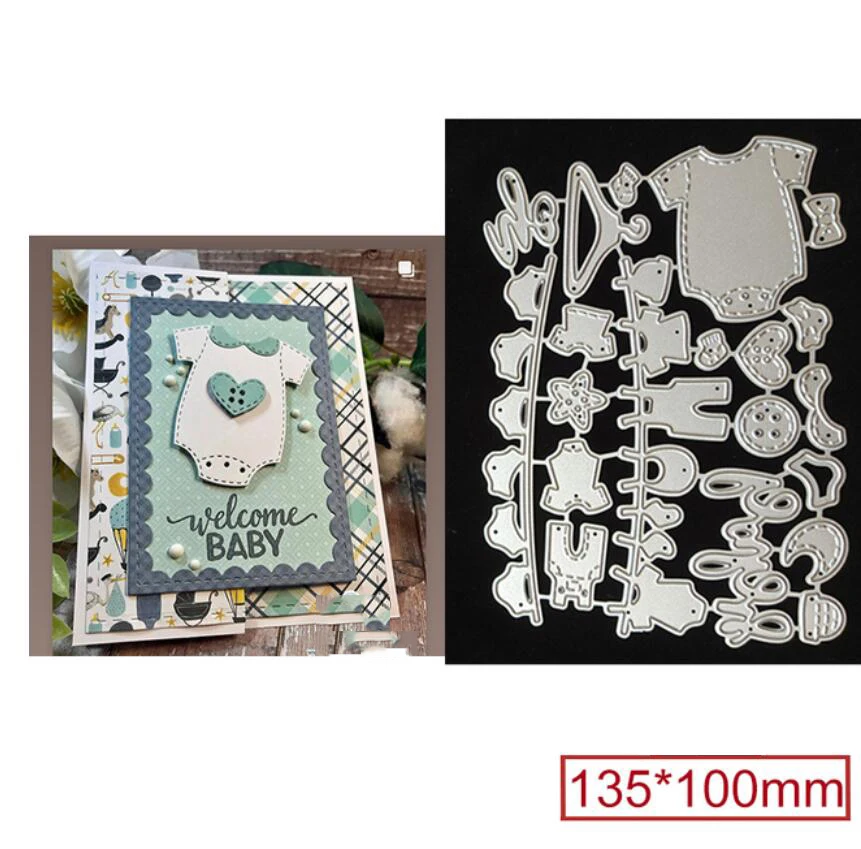 Baby Products clothes metal cutting dies die mold Scrapbooking paper craft knife mould blade punch Template Embossing stencils