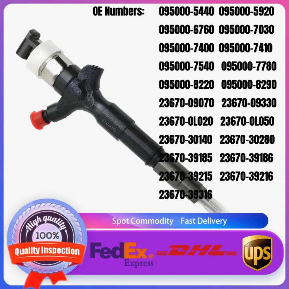 

95000-5920 23670-09070 23670-0L020 23670-39316 Fuel Injector for Toyota Land Cruiser Hiace Hilux 1KD-FTV 2KD D-4D 2.5L 3.0L