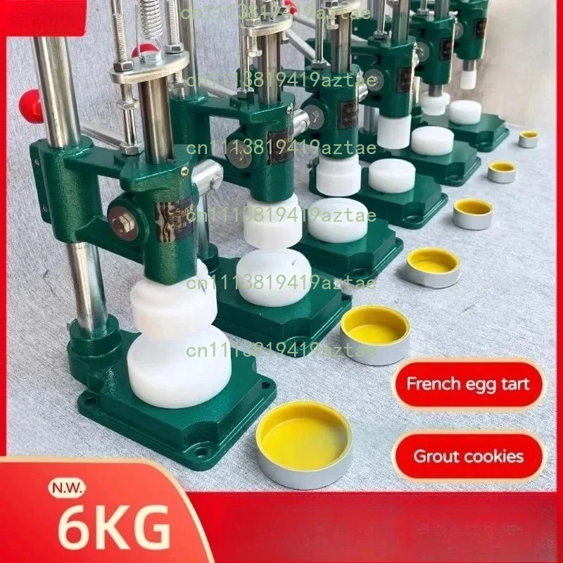 Manual Egg Tart Crust Presser Machine, Egg Tart Shell Forming Press for Dessert, Pudding Cup and Cake Making