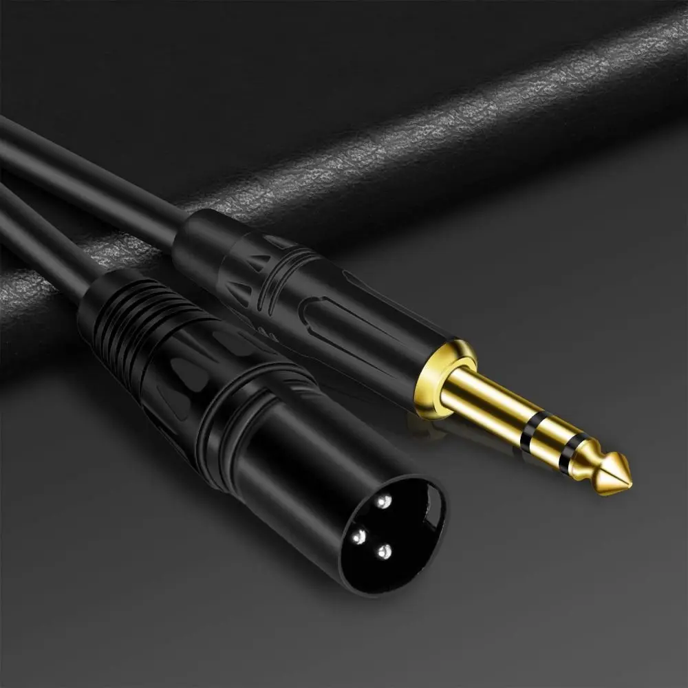 Stereo 1/4 Inch TRS Mic Line Audio Cable 6.35 mm to XLR Male to Male Balanced