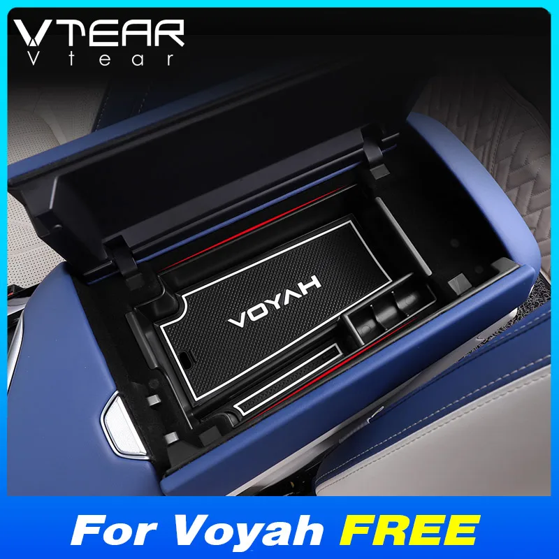 Vtear Car Armrest Storage Box Decoration Interior Details Console Organizer ABS Styling Accessories Parts For Voyah FREE 2024