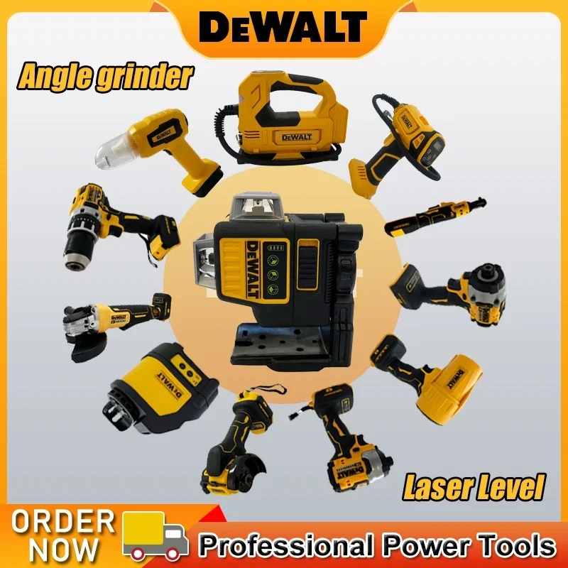 DEWALT Cordless Brushless Angle Grinder, Cutter, Electric Wrench, Electric Air Pump, Vacuum, Jigsaw, Multifunctional Power Tools