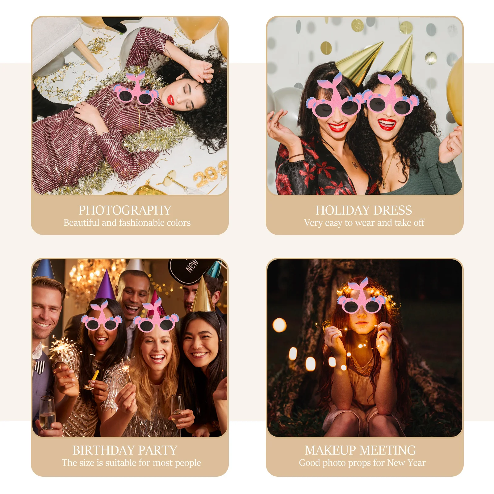 Zeemeermin zonnebril Unieke Hawaii Party decoratieve brillen Stijlvolle strand zomer foto rekwisieten geschenken grappige zonnebril