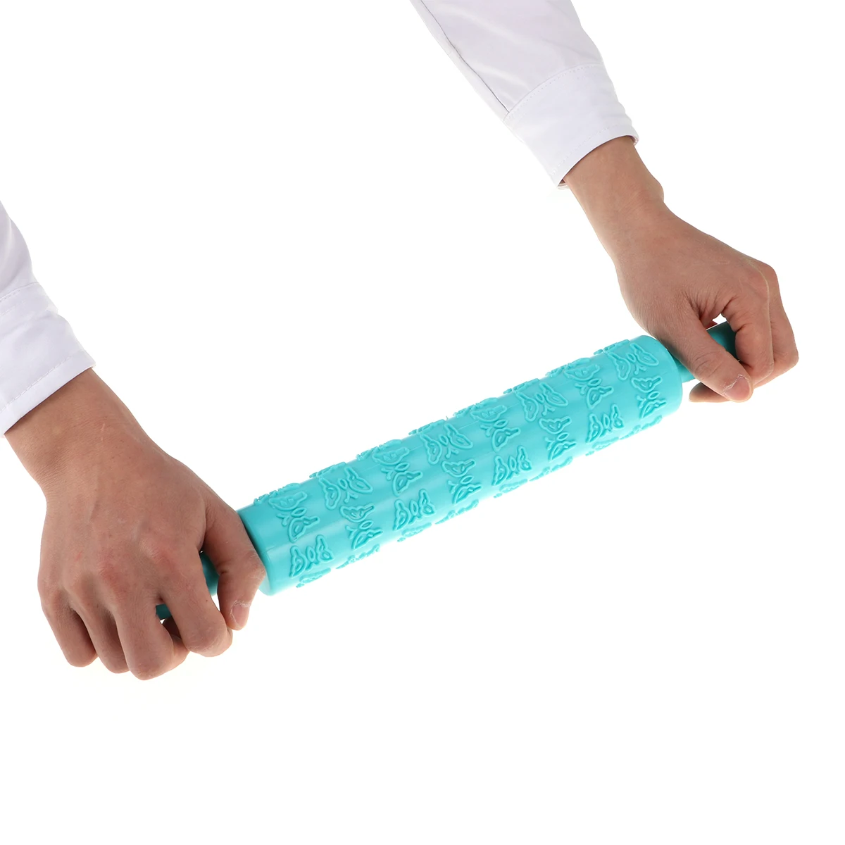 

6pcs Embossed Rolling Pin For Fondant Cake Baking 12 Patterns Plastic Decorating Tool Heat Resistant -60℃-260℃ Dishwasher Safe