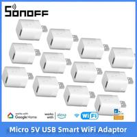 SONOFF Micro 5V Wireless USB Smart Adaptor Wifi Mini USB Power Adaptor Switch Works eWeLink APP Alexa Google Home For Smart Home