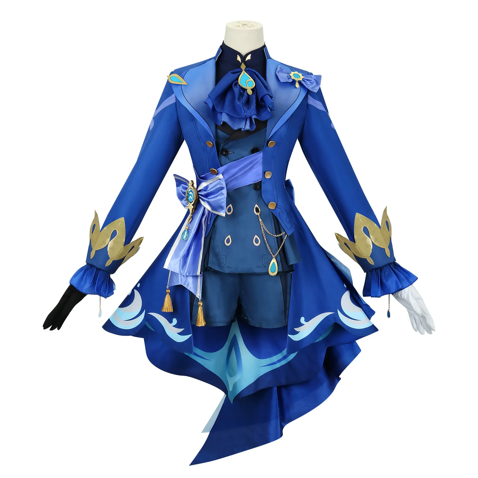 Genshin Impact Cos Uniform Water God Fu Carlos Hefnina Fontaine New Role Cosplay Full Set C Uniform Set
