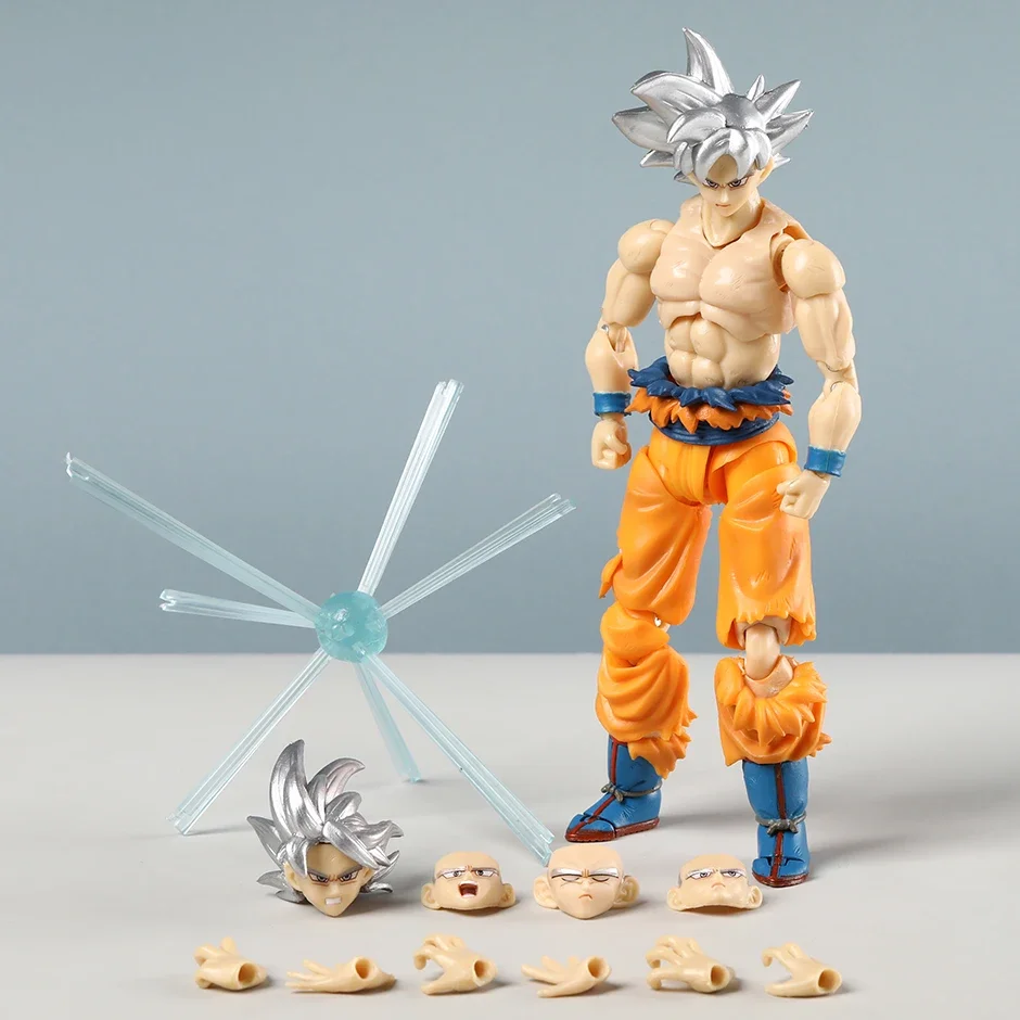 SHF Sliver Hair Son Goku Ultra Instinct articulaciones modelo de figura de acción móvil juguete