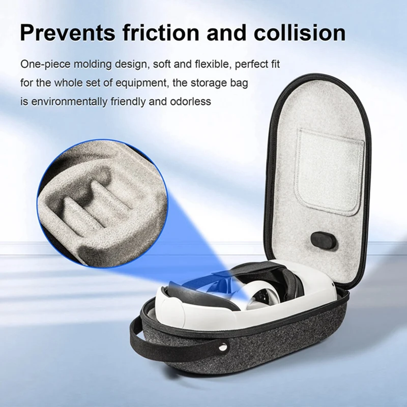 VR Carrying Case For Meta Quest 3 Compatible For Quest 2 Hard Large Space Protection Bag VR Parts