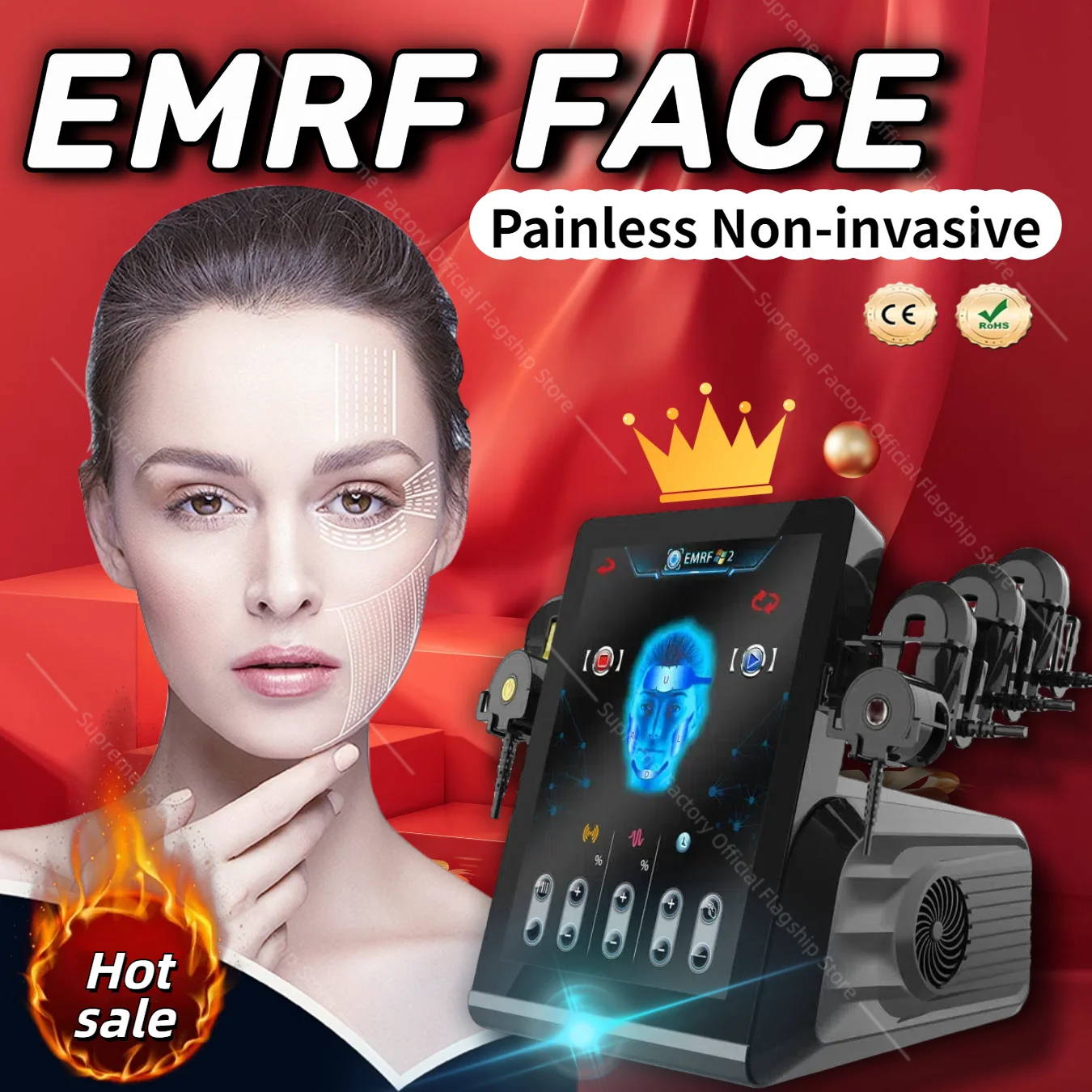 

Facial EMrf Muscle Toning Face Lifting Skin Tightening Increase Muscle Ems Building anti-ageing Face Machine