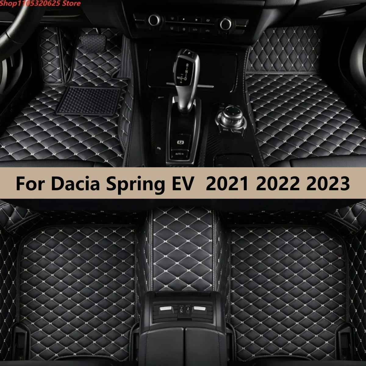 

Car Floor Mats For Dacia Spring EV 2021 2022 2023 Car Leather Foot Inner Liner Carpet Pads Custom Rug Accessories