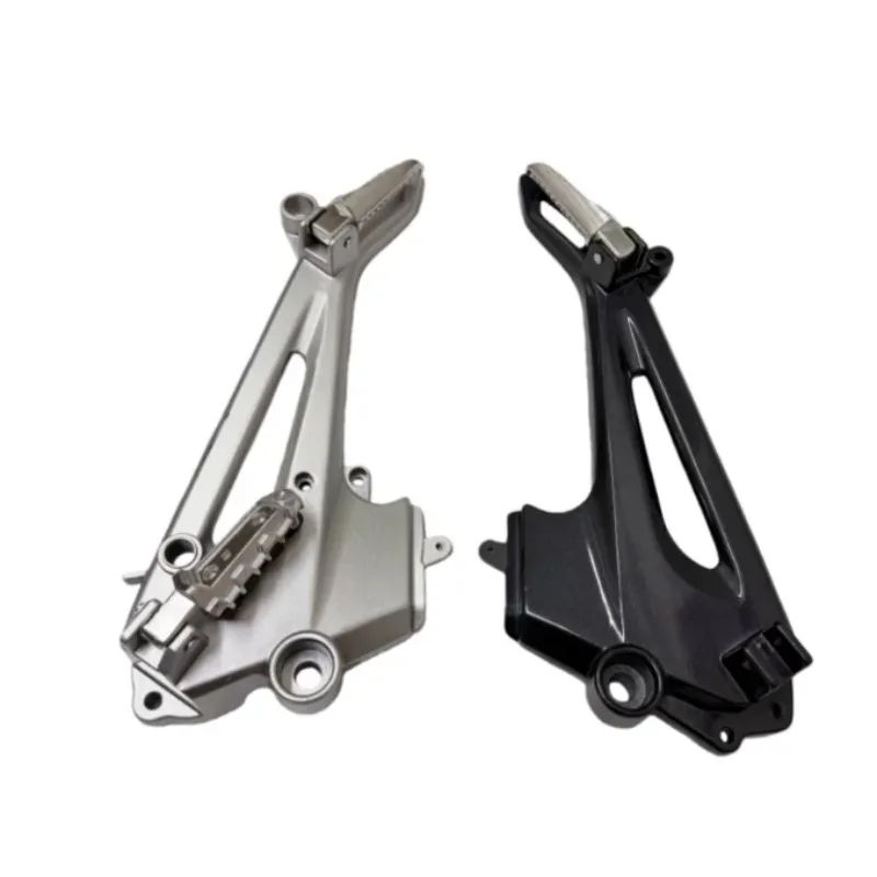 Universal Motorcycle Left Right Passenger Footrest Mounting Brackets Pair Foot Peg Pedal Support Holder Accessories