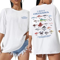 Okinawa Ocean Fish TShirt Fashion Vintage Sea Life Top 2025 Funny Men/women Clothing Retro Harajuku High Quality Cotton TShirts