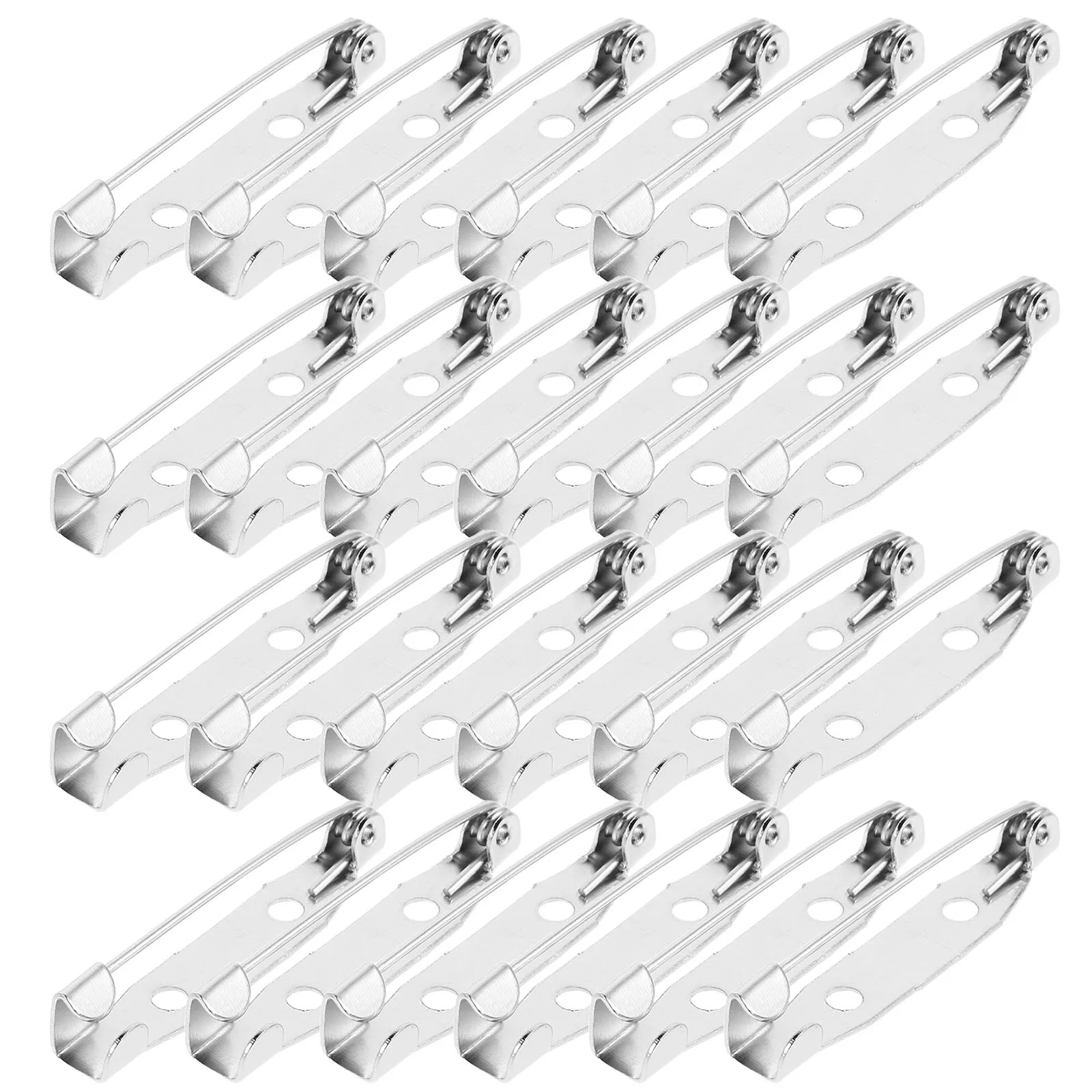 

200 Pcs Safety Brooch with Pins Back Alloy Diy Clasp Clip Clothing Fixing