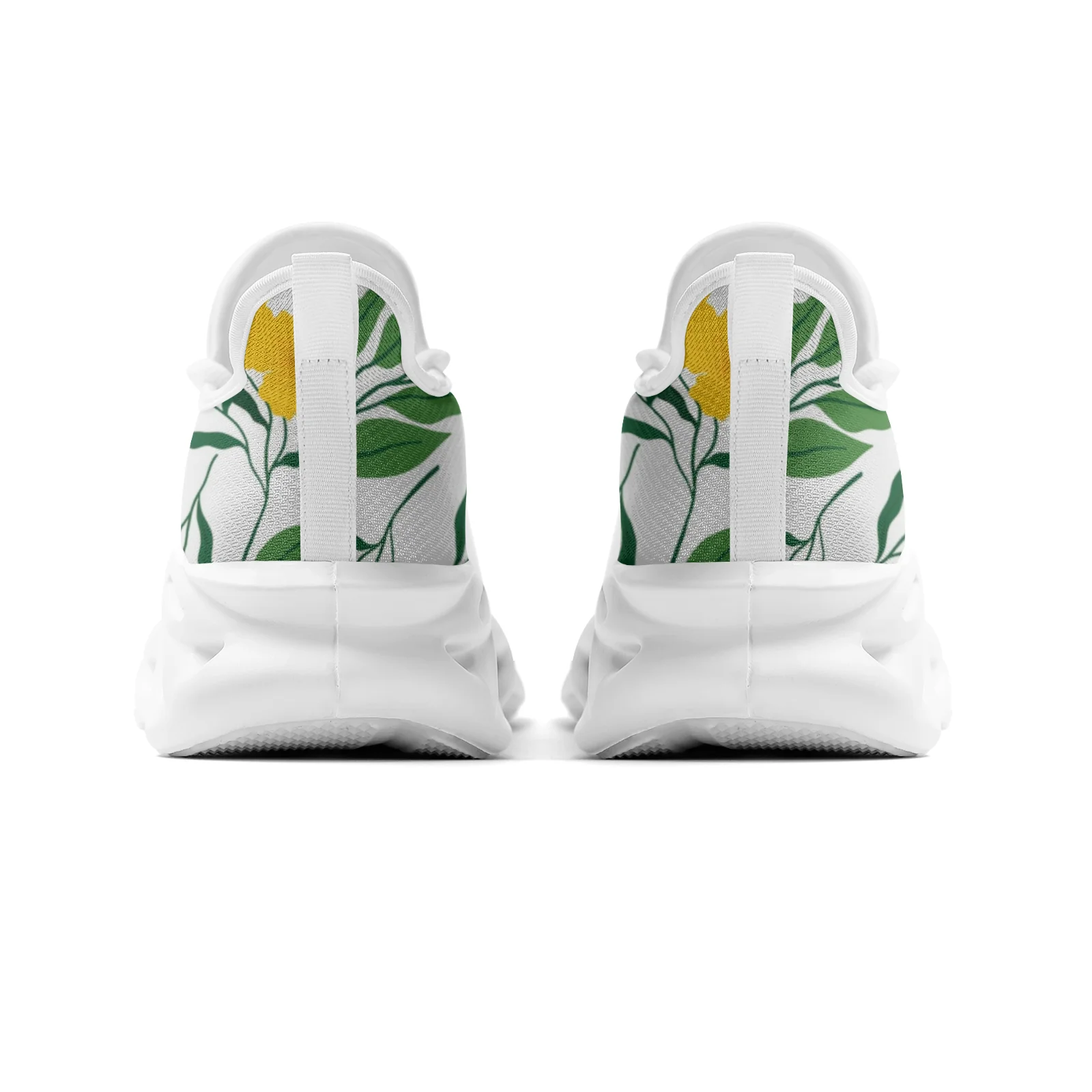 Zapatillas de deporte informales con estampado Floral de girasol para mujer, zapatos ligeros para caminar, calzado deportivo para correr para mujer, talla EU36-48