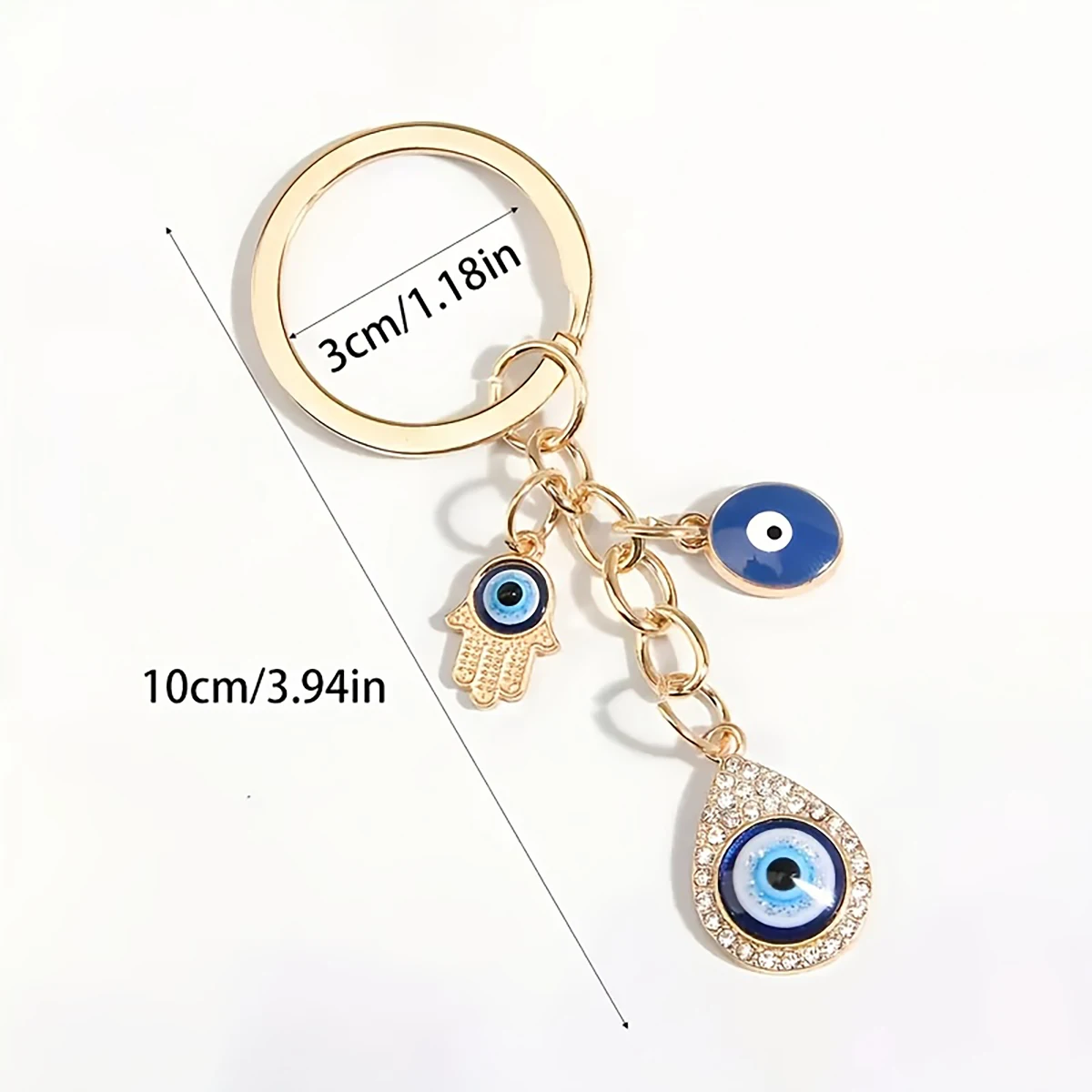 همسة وسلسلة مفاتيح عين الشر. سحر الحامي للحقائب والسيارات والمدرسة. طراز قوطي Y2K لطيف للنساء والرجال. #3