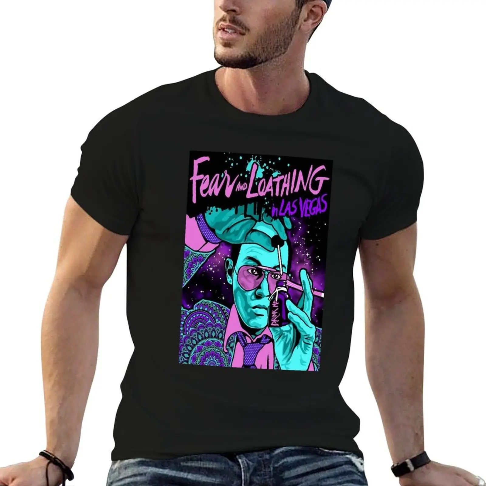 

Mega man Is Fear And Loathing In Las Vegas Little Known Ways T-Shirt man tshirt t shirts cotton 100% T-Shirt