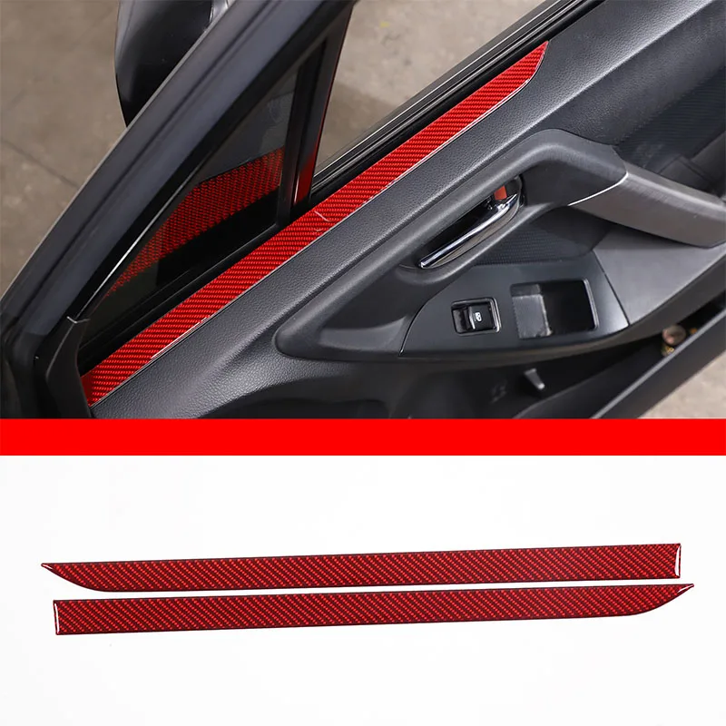 

ForSubaru Forester 2013-2018 Soft Carbon Fiber Car Front Inner Door Panel Trim Sticker Car Accessories