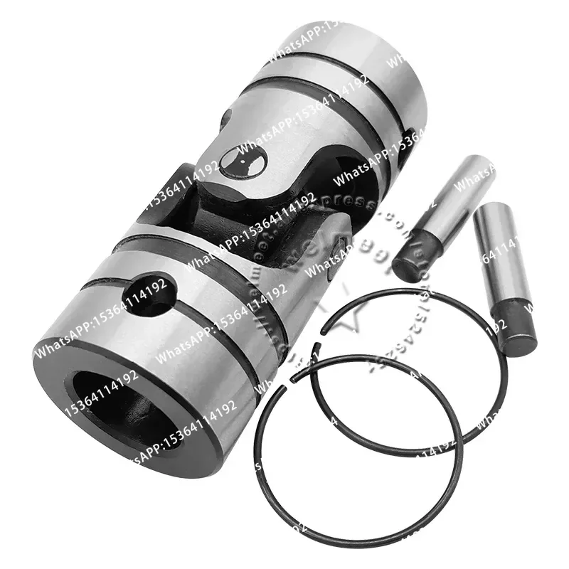 4mm-22mm Hole Two-section Universal Joint Coupling Shaft Motor Connector Cross Coupler Bushing With Pin Clip Spring