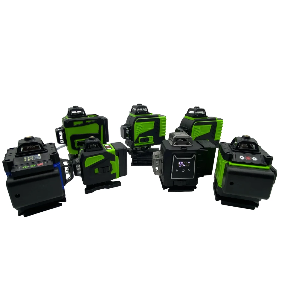 Poziomica laserowa 3D/4D 12/16 linii poziom lasera 16-liniowa laserowa profesjonalna poziomica zielona linia Samopoziomująca autonomiczna 360