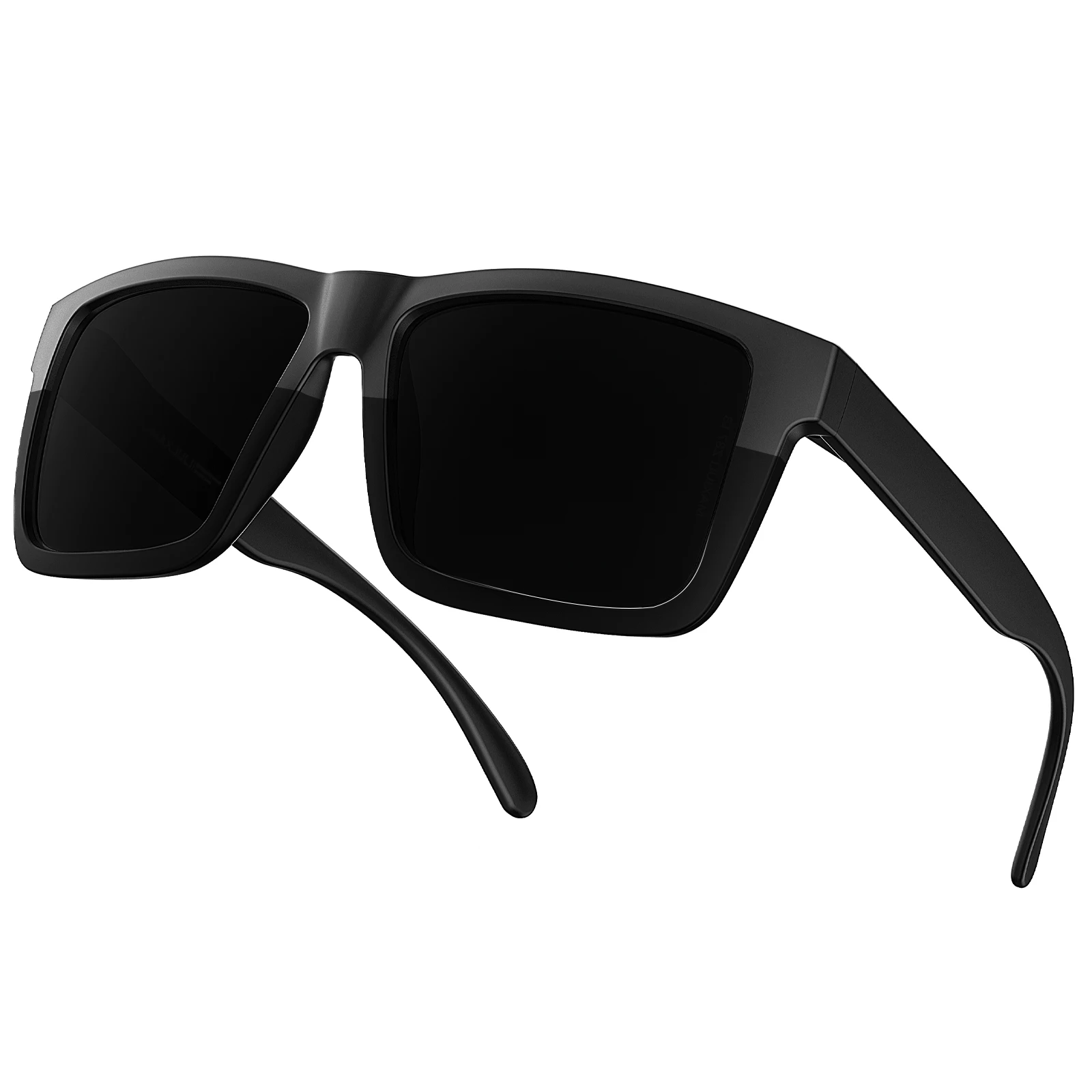 

MAXJULI XXL Large Big Head Sunglasses for Men TR90 Ultralight Wide Frame Z87 Safety UV400 Protection Oversized Sun Glasses 8228