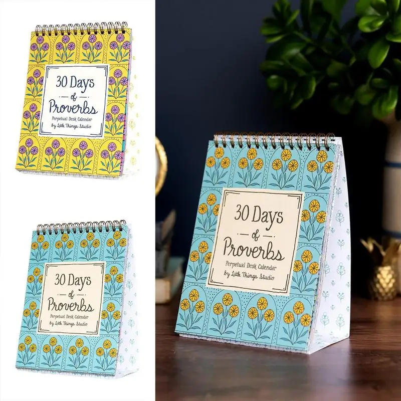 Motivational Calendar 30 Days Inspirational Wall Perpetual Calendars Desk Accessories Home Decor Daily Planner For Family