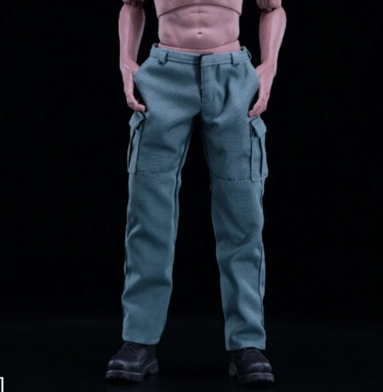 1/6 Scale Soldier Men Combat Pants Cargo Trousers with Pockets Clothes Model for 12in Male Action Toy Figures Doll Accessories