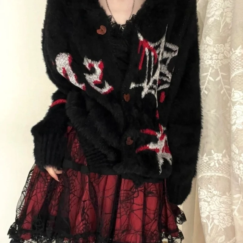 ملابس خارجية فضفاضة ذات ثقافة فرعية من 2000s y2k بأكمام طويلة وزر نمط ملابس الشارع الشهير للفتيات الحارة غير الرسمية